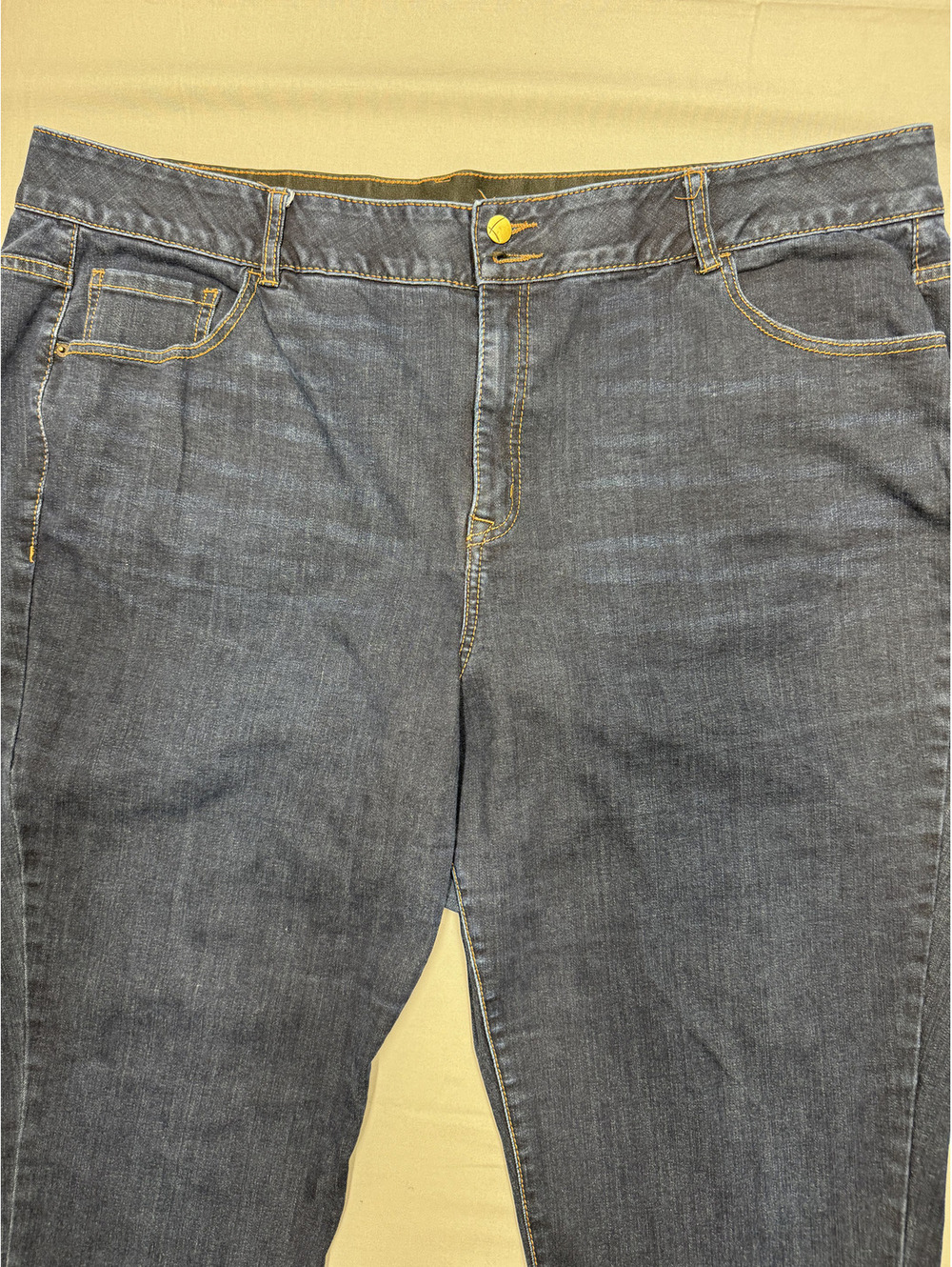 Lane Bryant Womens Tighter Tummy Straight Leg Cotton Denim Jeans Size 26 Blue - Picture 3 of 11